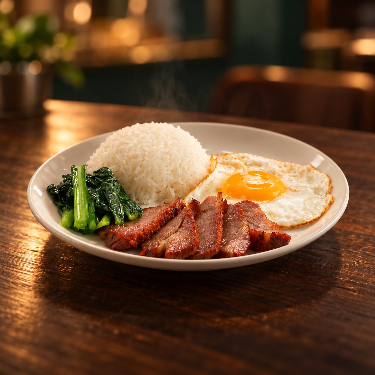 蜜汁叉燒煎蛋飯